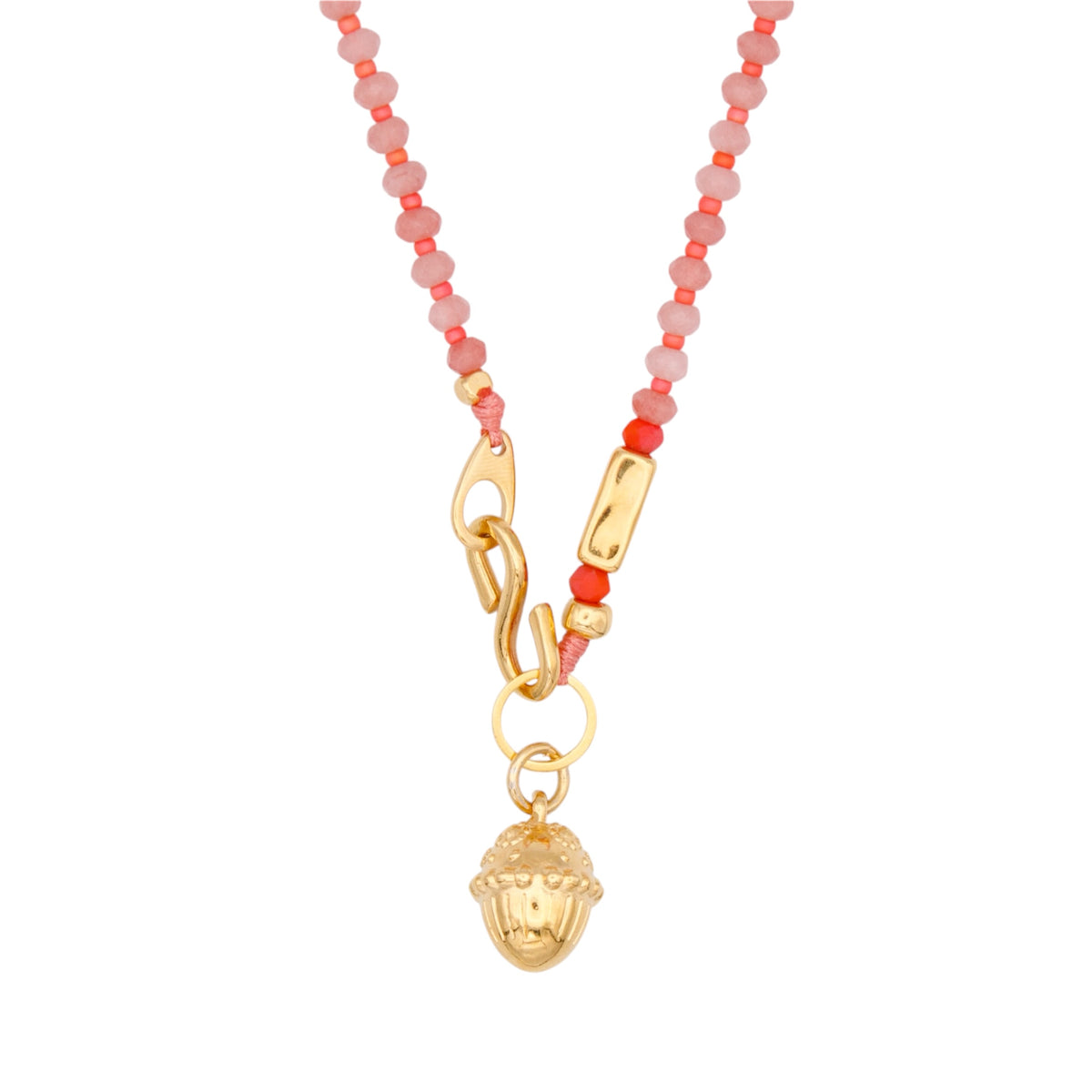 ACORN Gemstone Necklace – Handmade Nature-Inspired Boho Jewelry