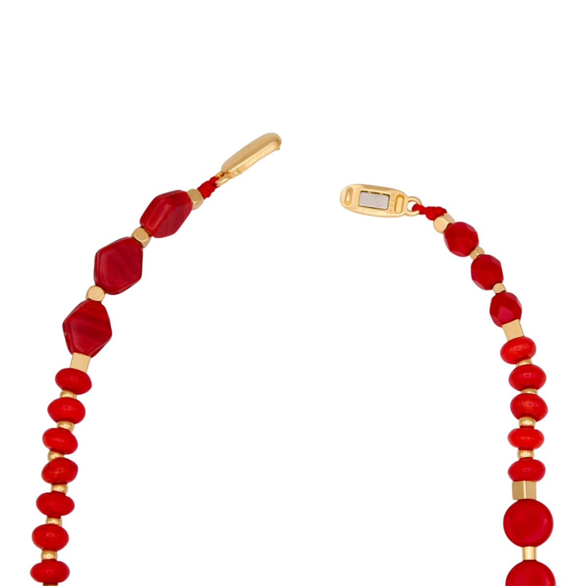 PASSION TALISMAN – Handcrafted Red Glass Bead Necklace